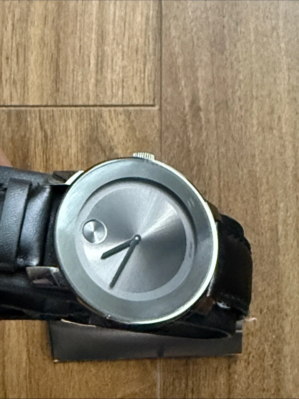 Movado Black Watch Gift Box with White Logo